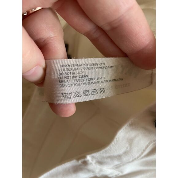 FatFace White Cropped Jeans - Picture 3 of 6